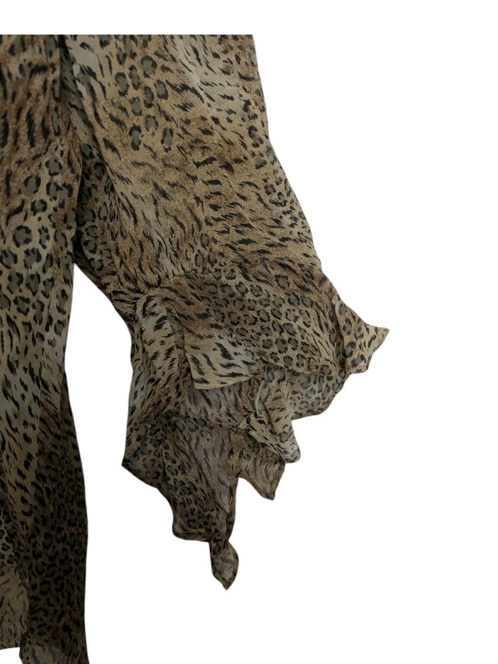 Chicos 2 Silk Animal Print Blouse Large Chicos Design Vintage - Picture 6 of 9